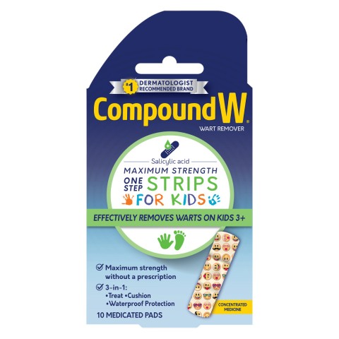 Compound W One Step Strips for Kids front of package