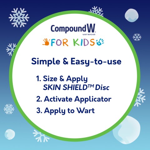 Compound W Freeze Off for Kids is simple and easy to use