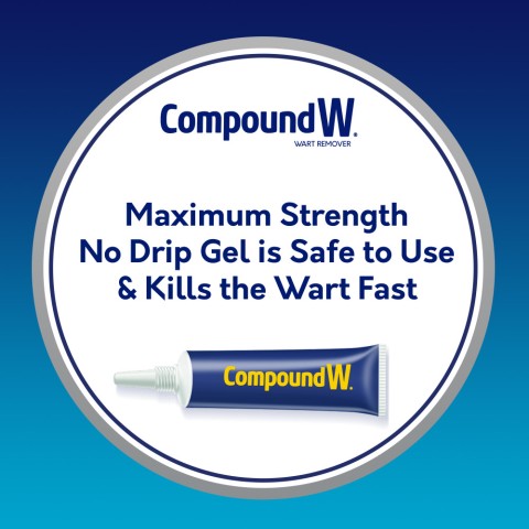 Compound W No Drip Gel is safe and kills warts fast
