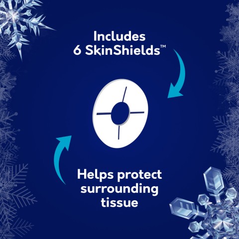Compound W Nitro Freeze Skin Tag Remover includes 6 skin shields to help protect surrounding tissue