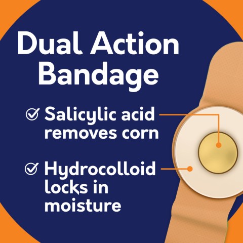 Compound W Medicated Corn Remover dual action bandage