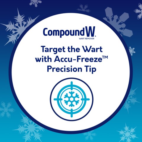 Compound W Freeze Off Advanced targets the wart with Accu-Freeze precision tip