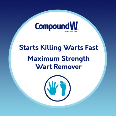 Compound W One Step Invisible Strips starts killing warts fast