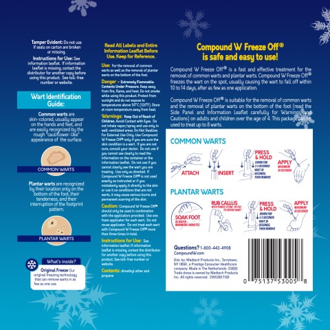 Compound W Freeze Off product information