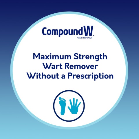 Compound W Fast Acting Wart Removal Gel is the maximum strength wart remover without a prescription