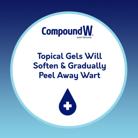 Compound W Fast Acting Wart Removal Gel softens and gradually peels away warts