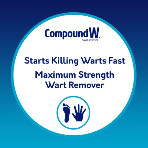 Compound W Fast Acting Liquid starts killing warts fast