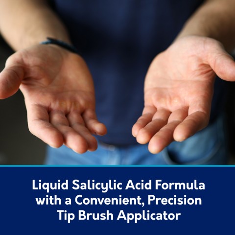 Compound W Fast Acting Liquid has a liquid salicylic acid formula with a convenient precision tip brush applicator