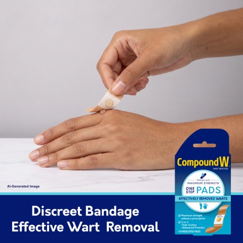 Compound W One Step Pads are discreet & effective